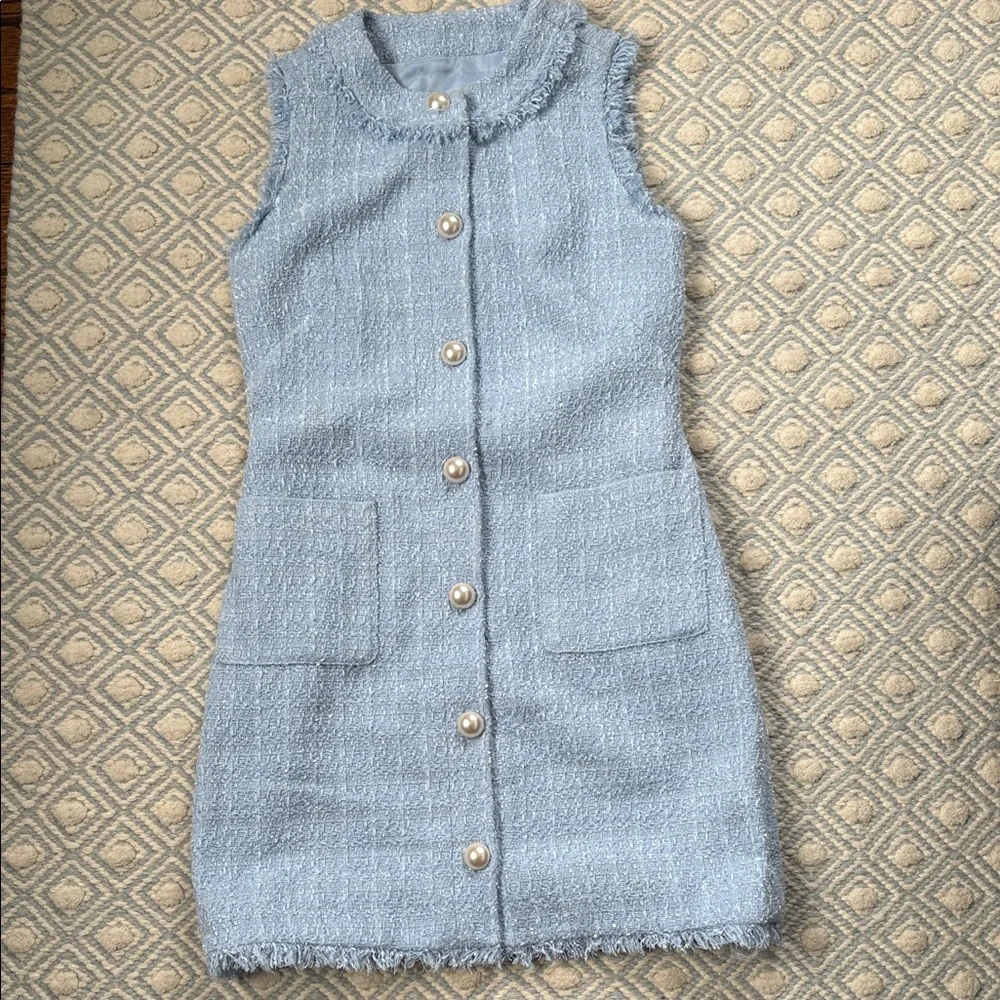 Kate spade Sleeveless Tweed Dress with Pearl Buttons - Picture 1 of 7